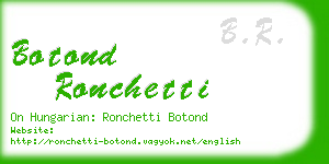 botond ronchetti business card